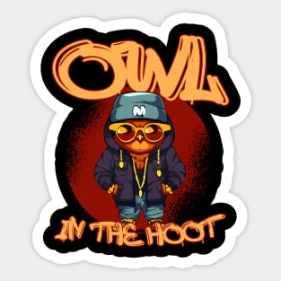 Owl in the hoot Sticker